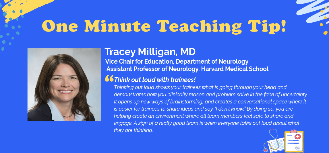 Tracey Milligan teaching tip